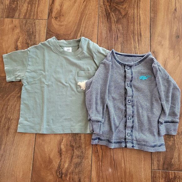 Bundle Baby Boy Clothes Size 6-9 Months  Shorts Shirts Tommy Hilfiger Carters - Picture 4 of 8